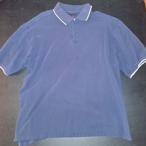 Classic Navy Polo with White Trim Galyan's